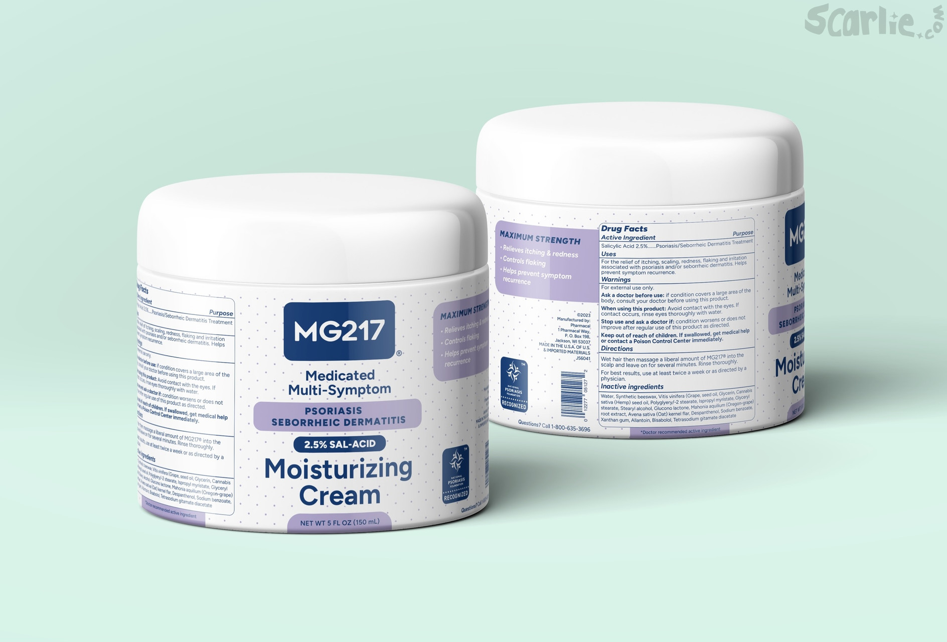mg217 moisturizer jar mockup front and back