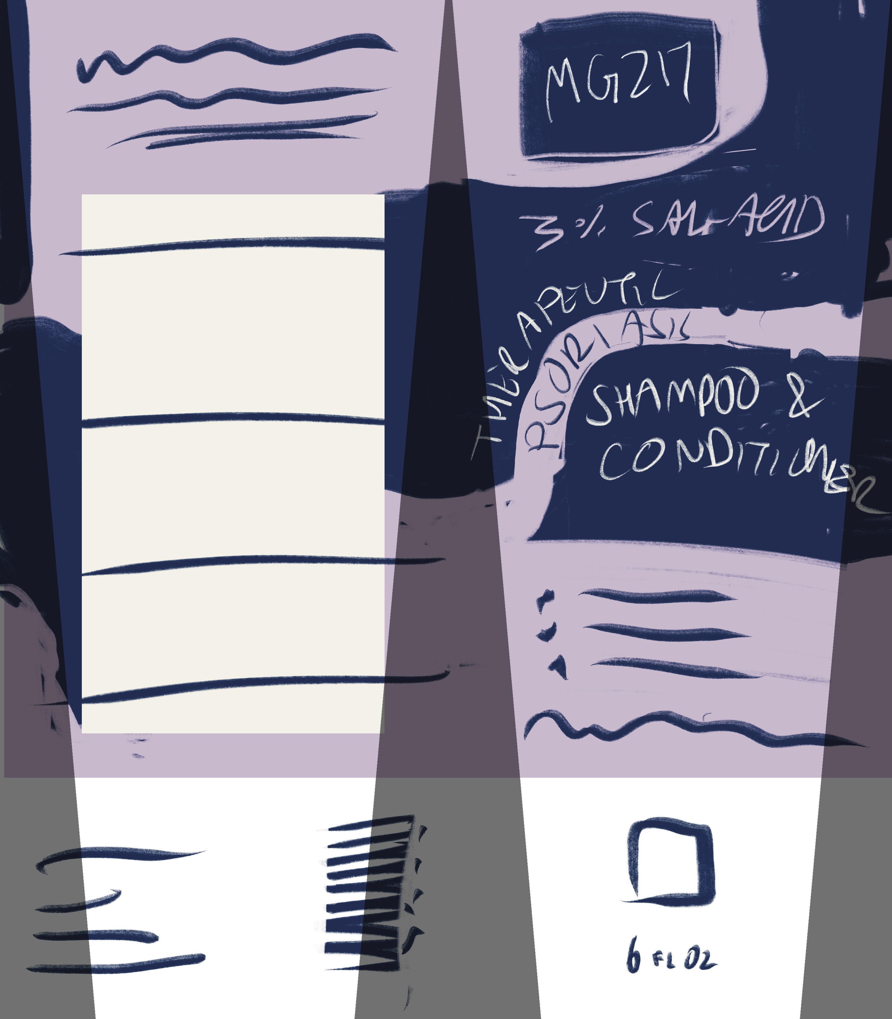 Sketch A - Psoriasis Shampoo Tube