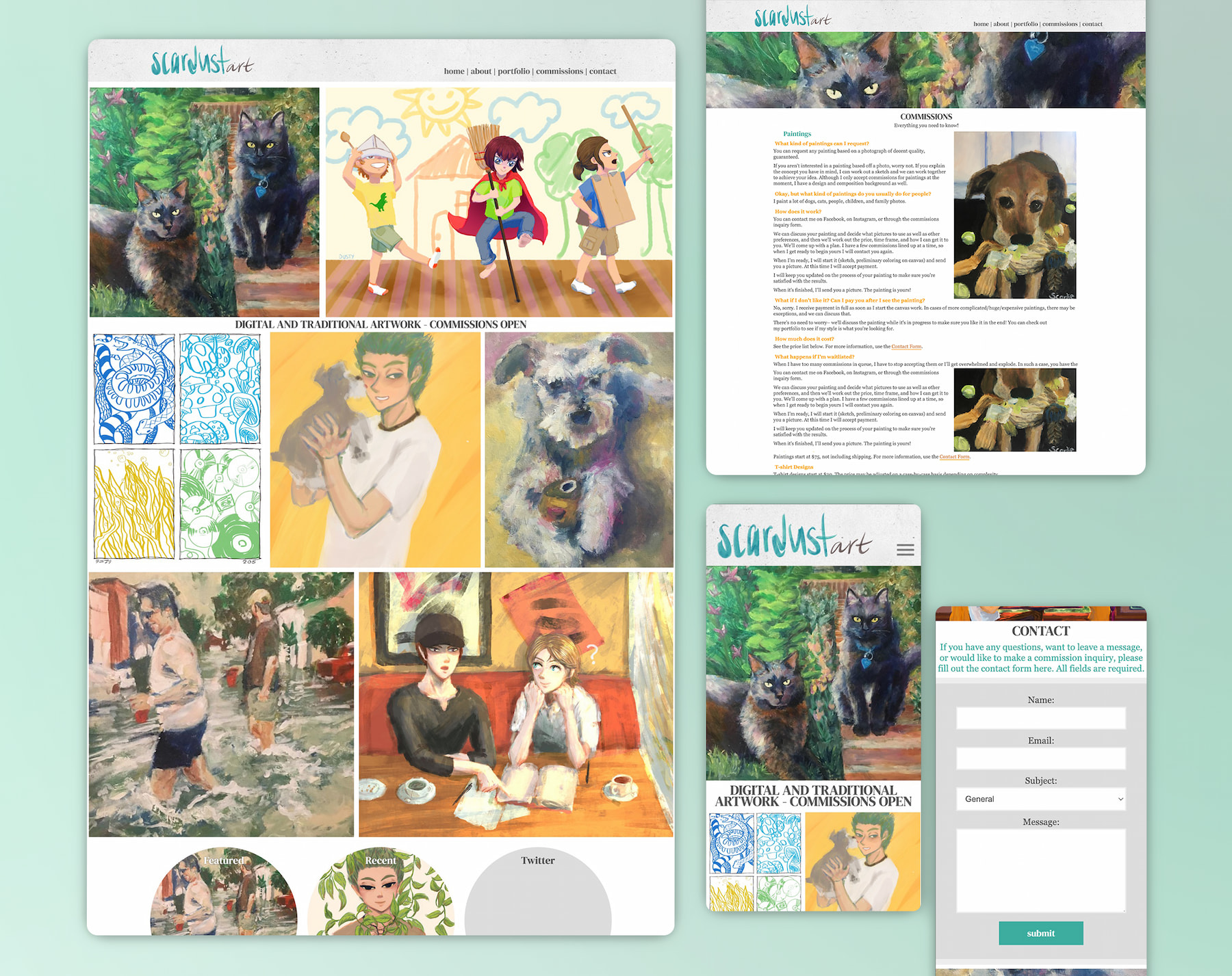 Scardust Art Website