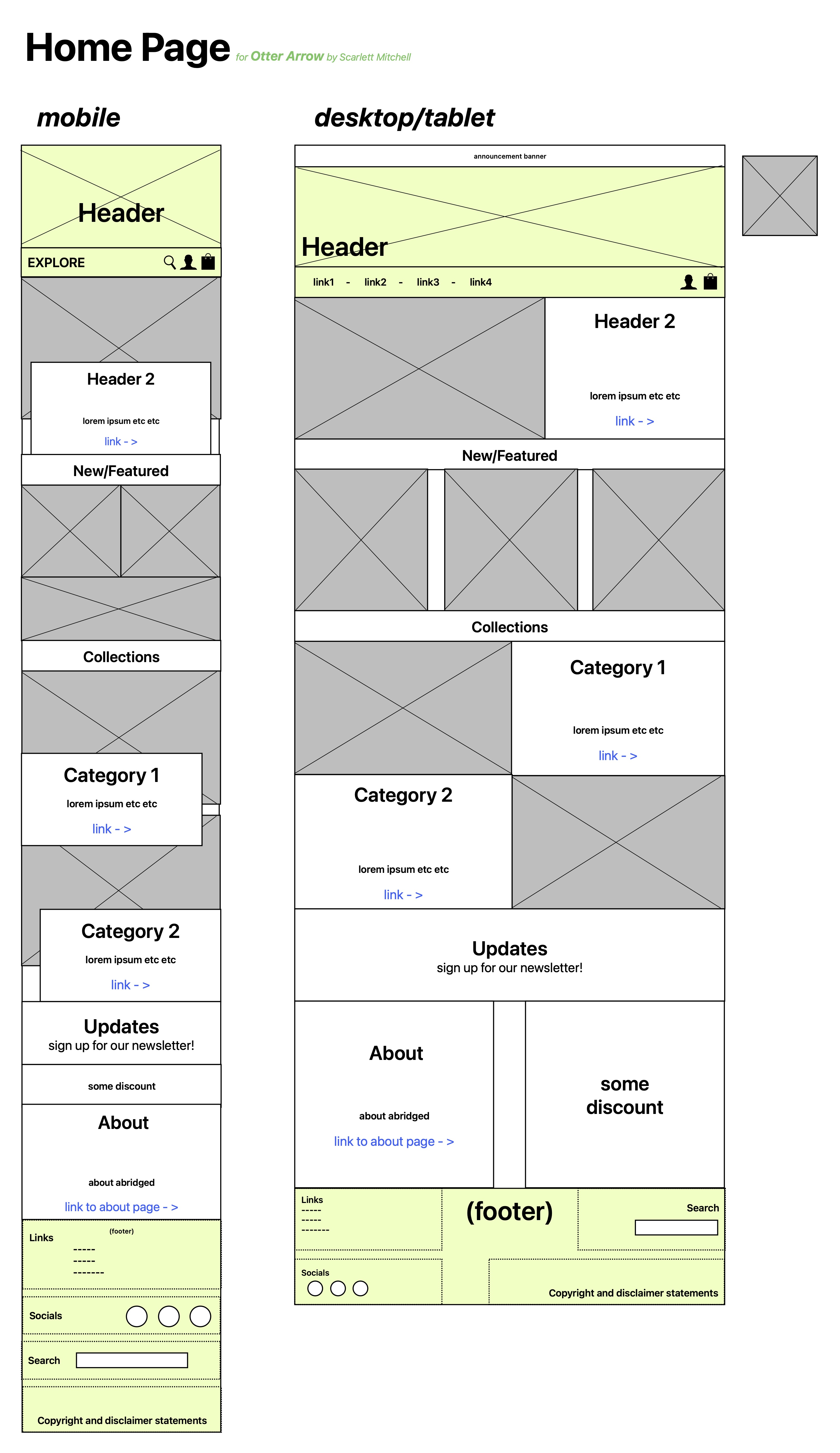 Home (wireframes)