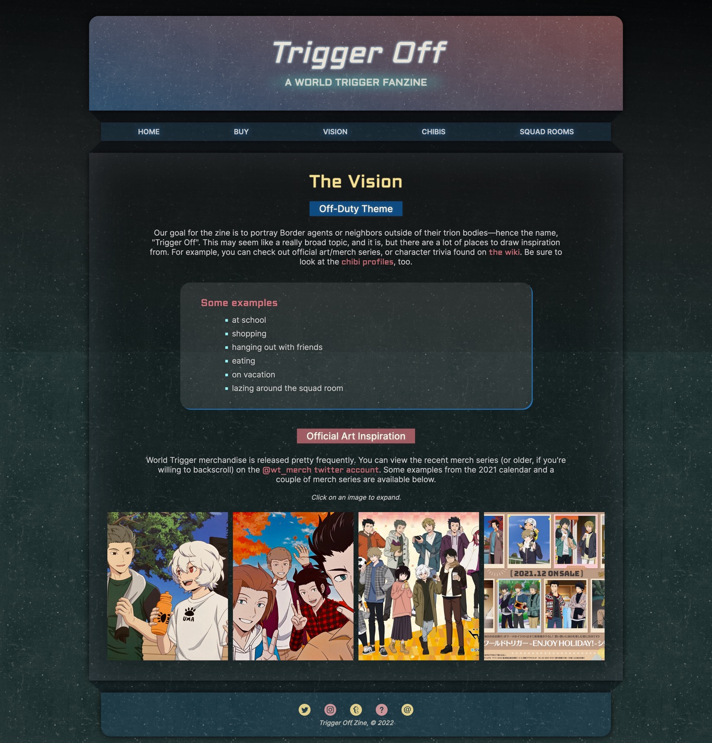 Vision Web Page